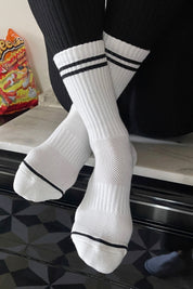 Classic White Boyfriend Socks