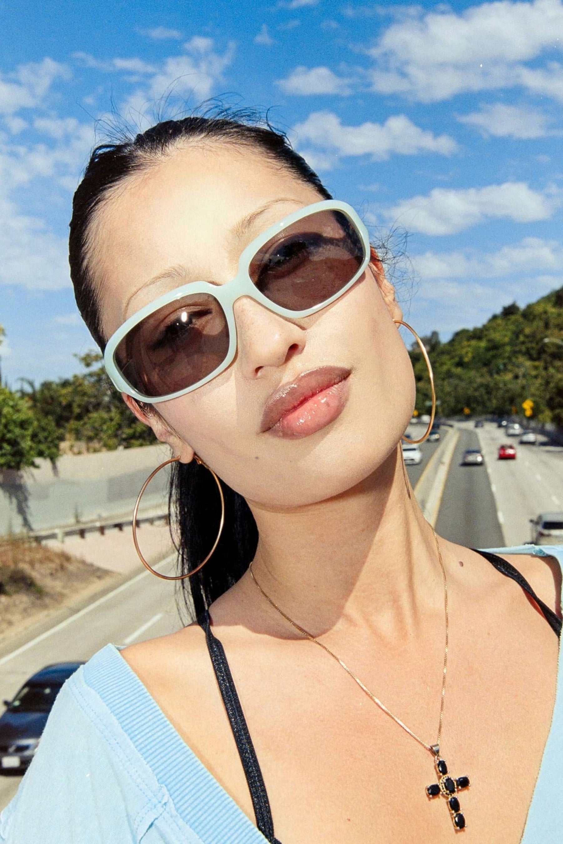 Aqua Stone Echo Sunglasses