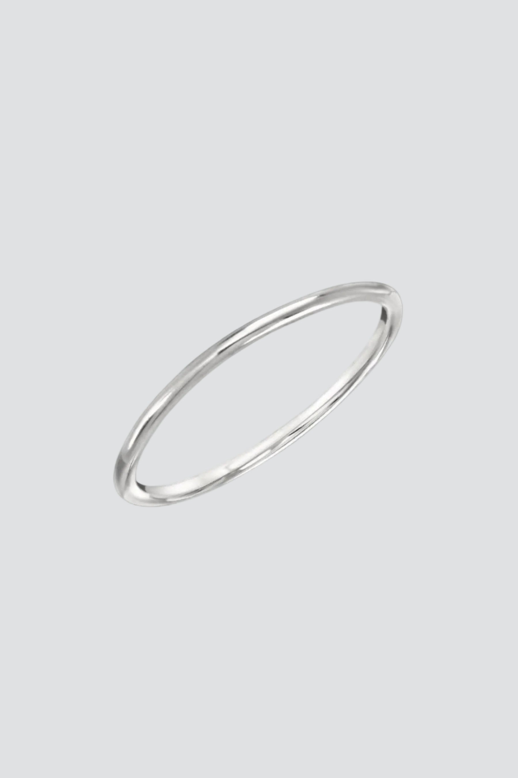 Silver Minimal Stacker Ring