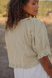 Green Stripe Romeo Top