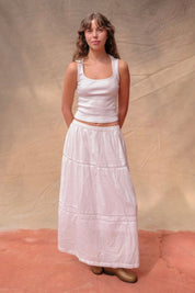 White Dahlia Skirt
