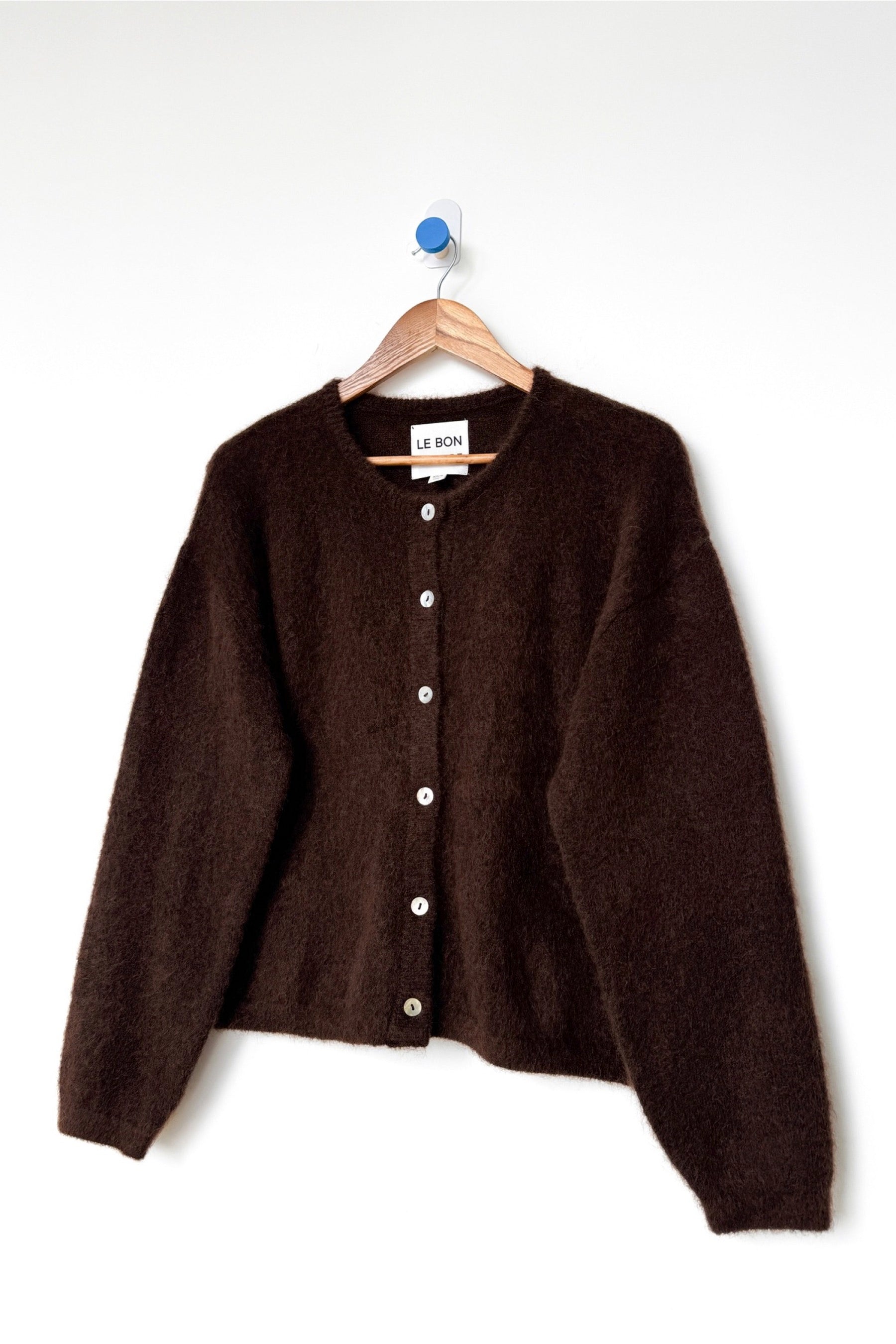 Cocoa Bean Leila Mohair Cardigan