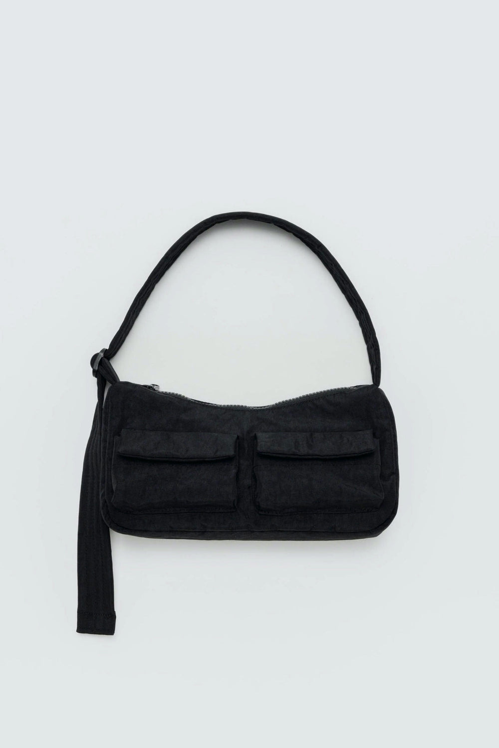 Black Cargo Shoulder Bag