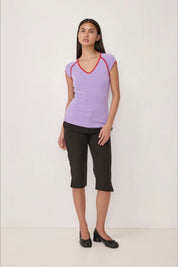 Purple + Red Patricia Top
