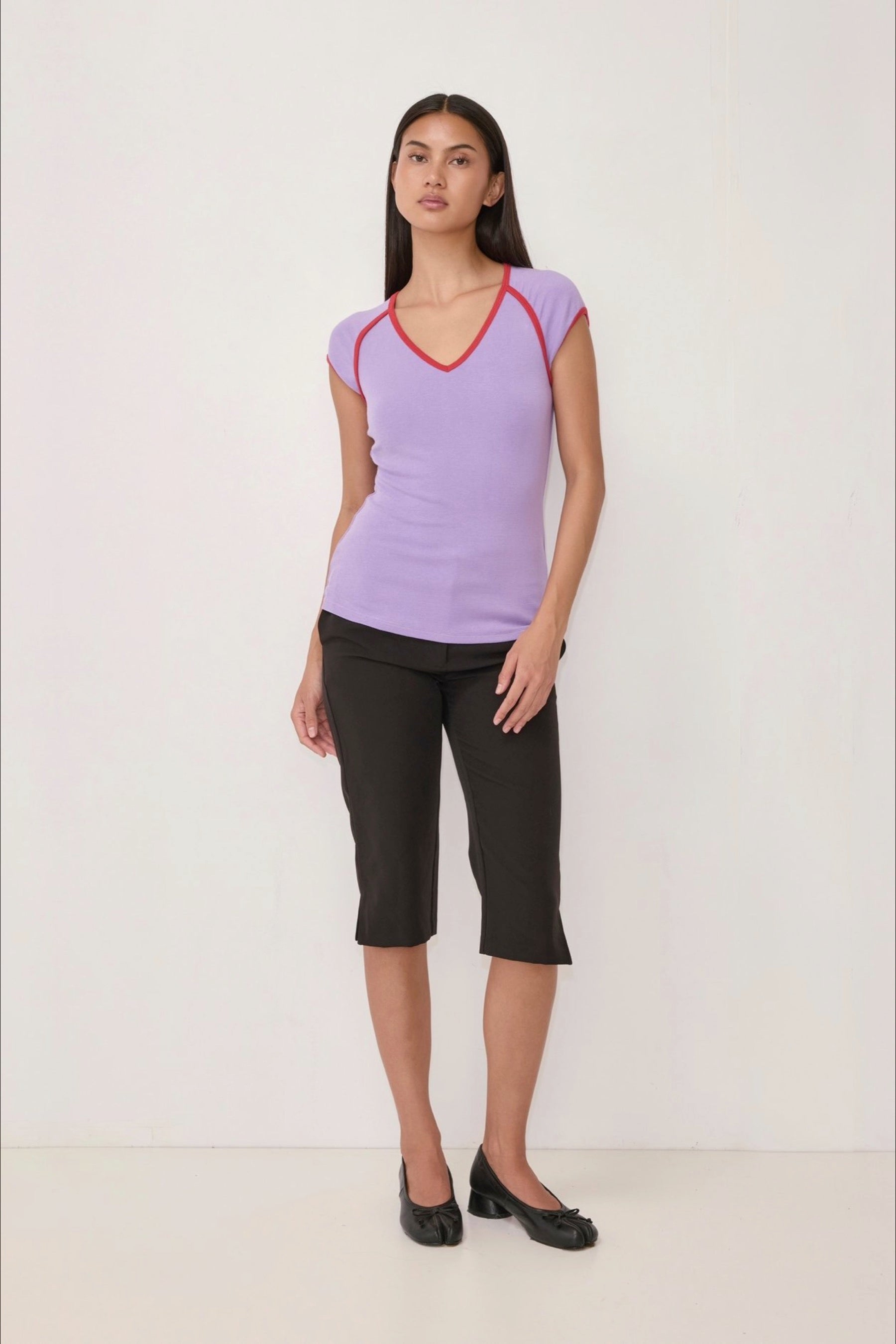 Purple + Red Patricia Top