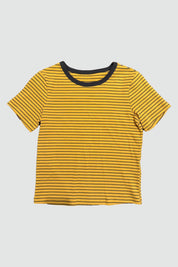 Yellow Striped Basic Tee