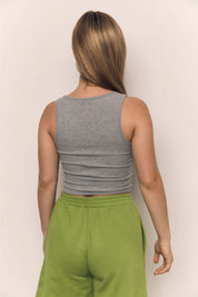 Heather Grey Square Neck Tank