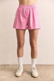 Pink Cosmos Simple Shorts