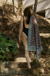 Cement & Rhus Roman Pool Towel