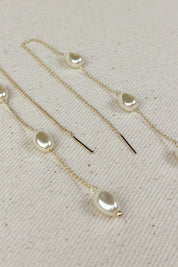 Gold Baroque Pearl Threaders