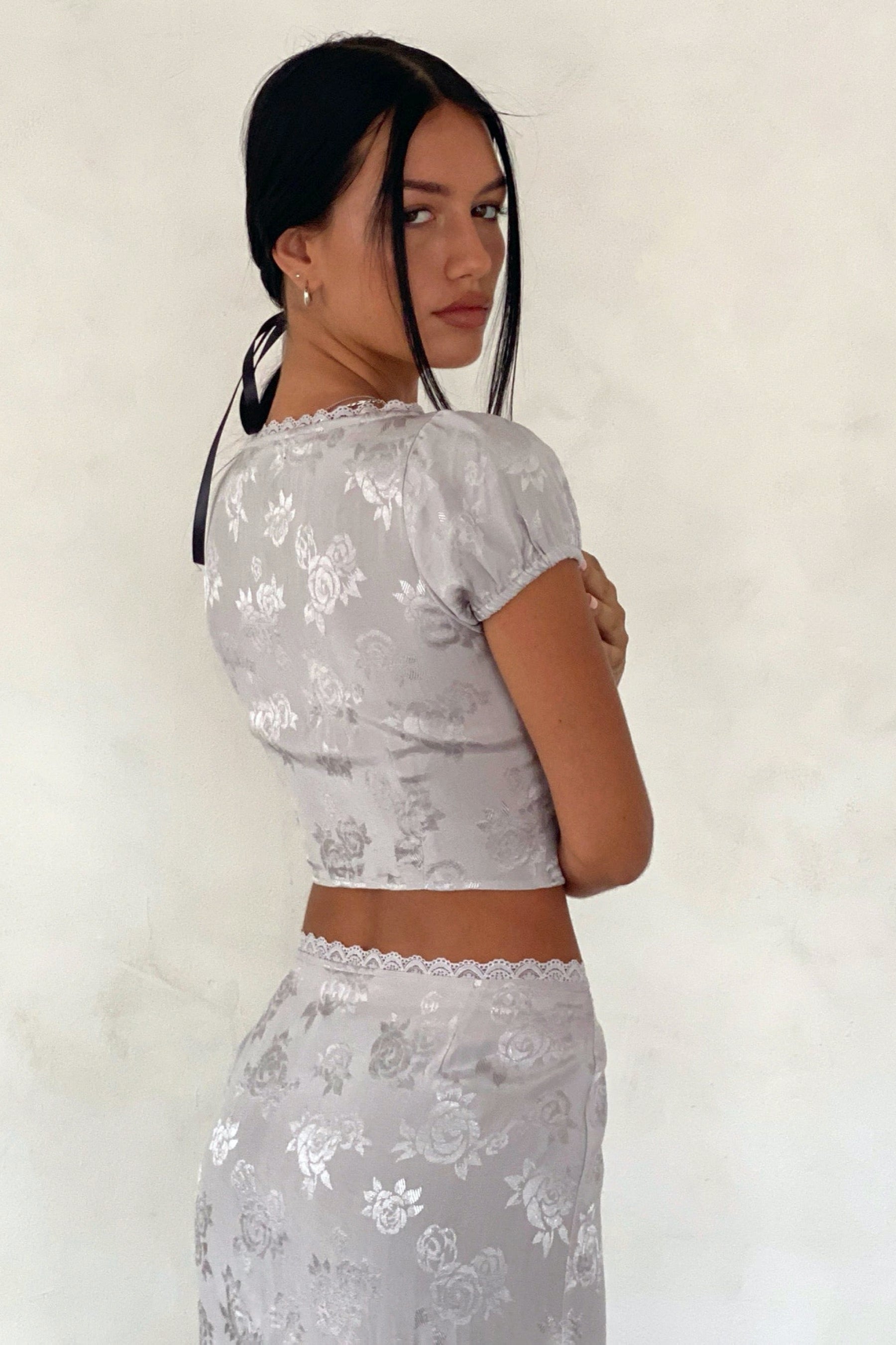 Satin Rose Oksani Top