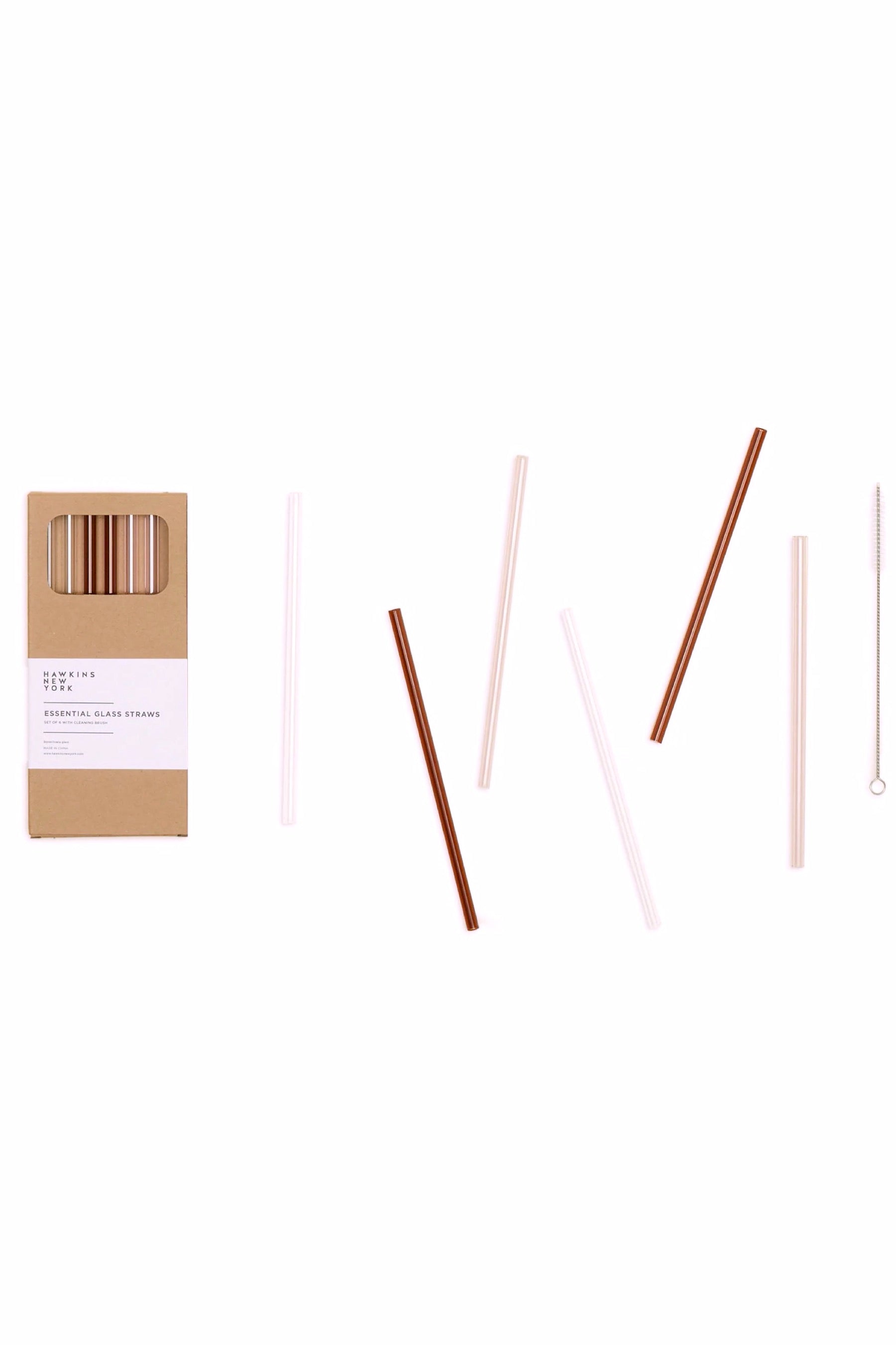 Warms Essential Glass Straw Set