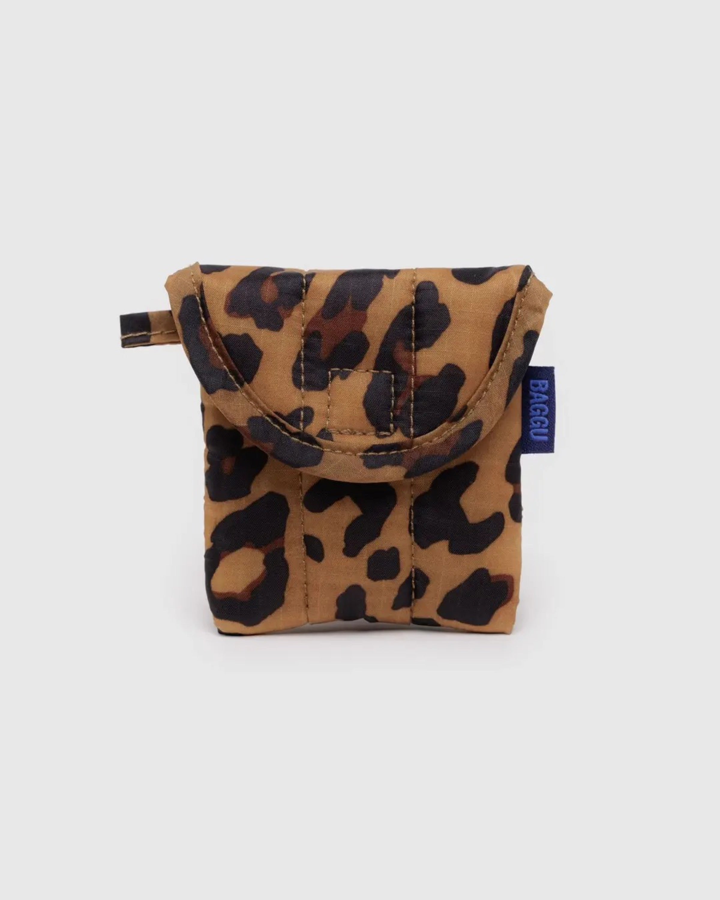 Leopard Puffy Earbuds Case
