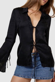 Black Lost In The Light Top