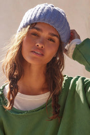 Blue Coast Line Beanie