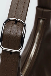 Brown Leather Mini Shoulder Bag