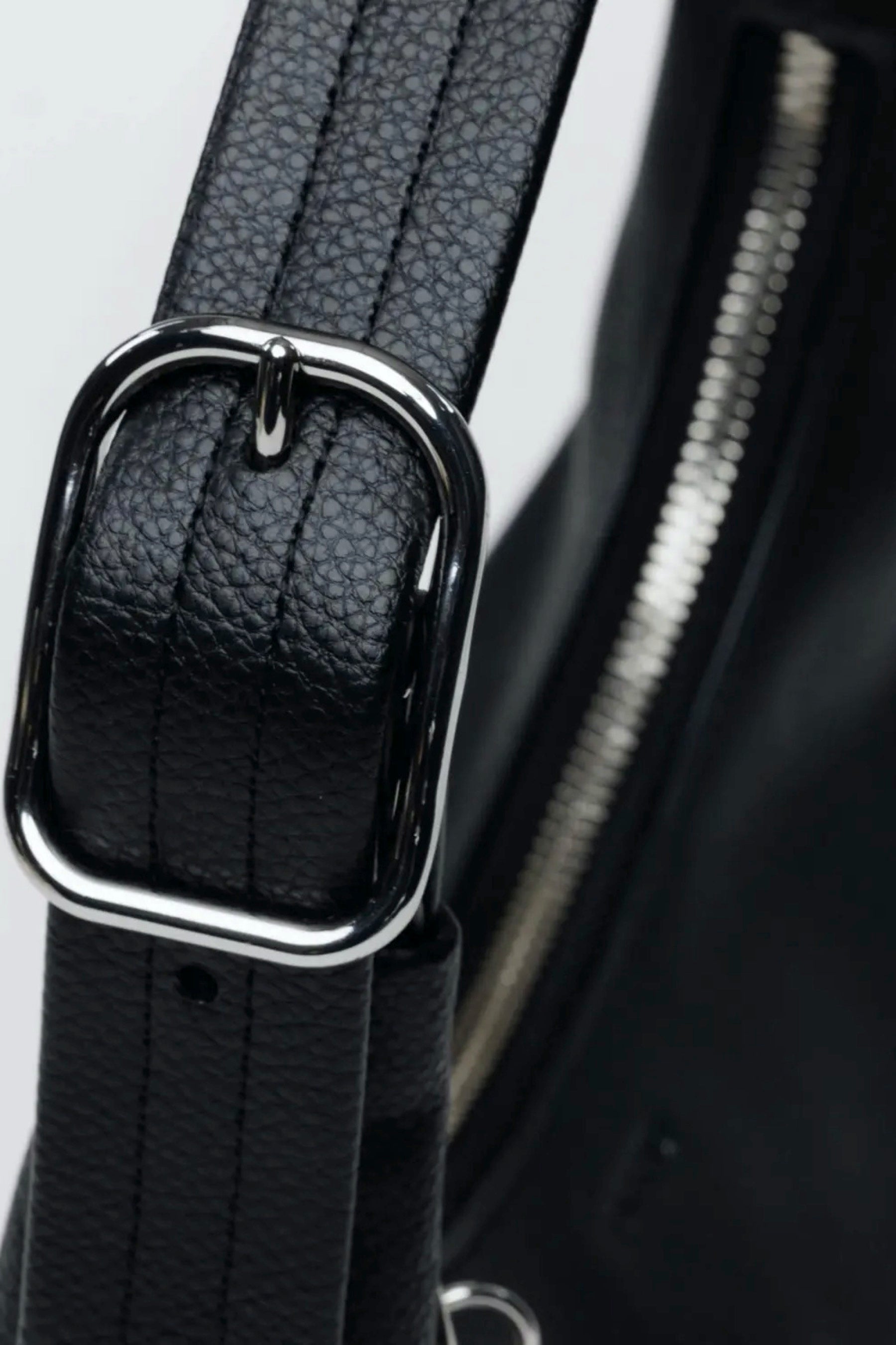 Black Leather Mini Shoulder Bag