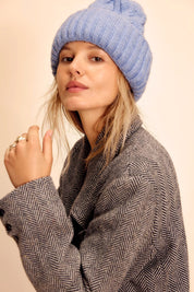 Blue Coast Line Beanie