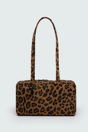 Leopard Nylon Bowler Bag
