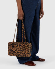 Leopard Nylon Bowler Bag