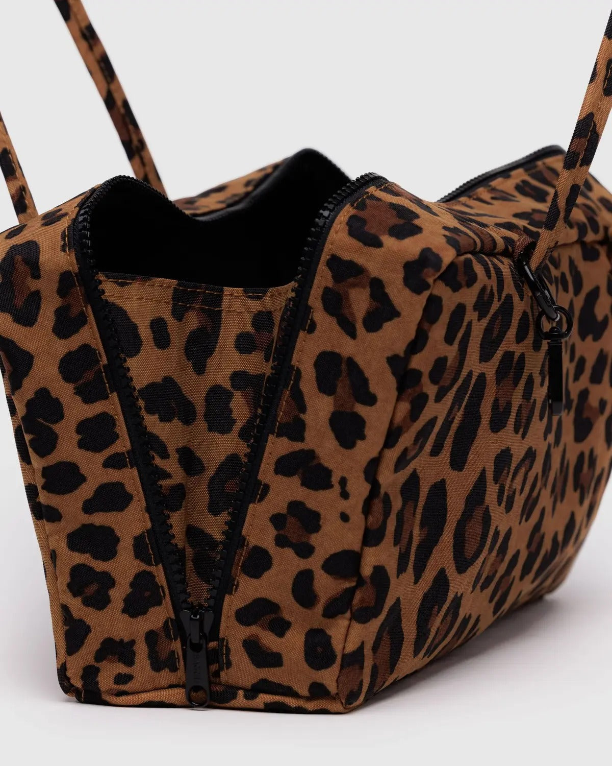 Leopard Nylon Bowler Bag