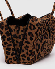Leopard Nylon Bowler Bag