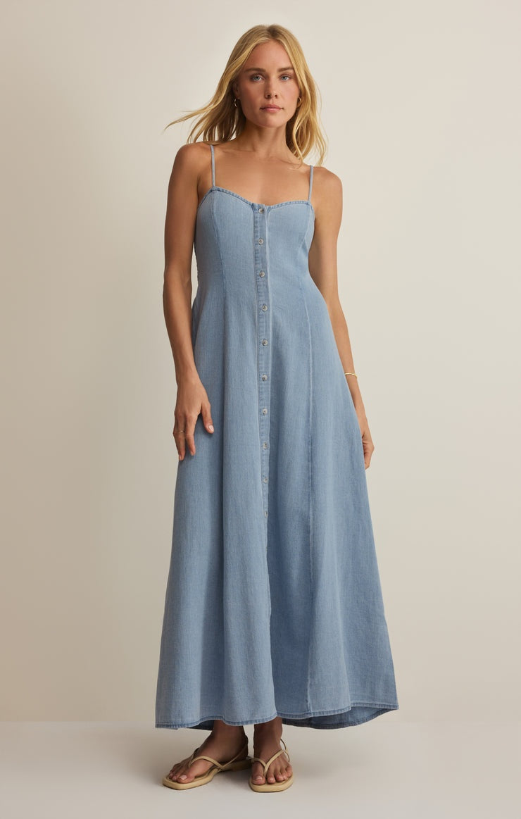 Lake Blue Angel Eyes Midi Dress