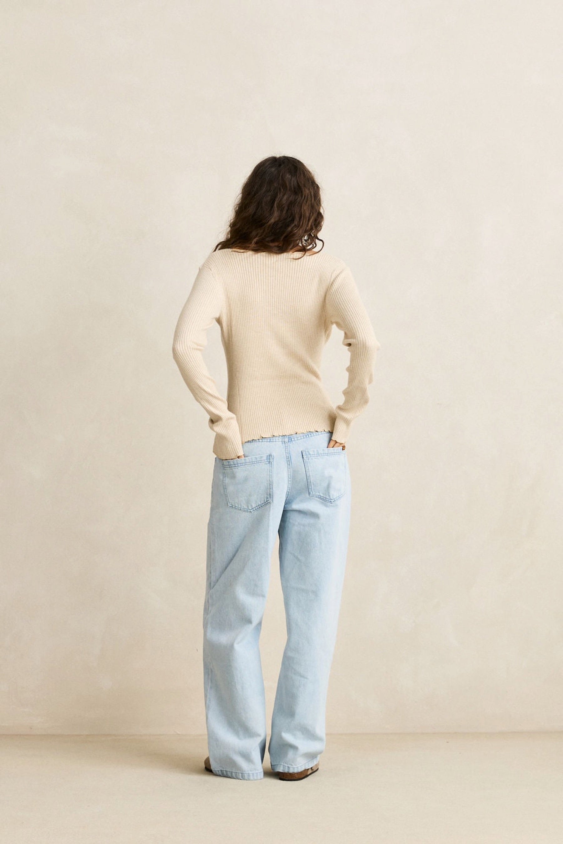 White Marle Essential Knit Top