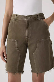Washed Canteen Baggy Dad Utility Short