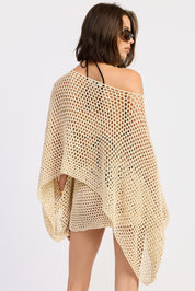 Sequin Crochet Poncho