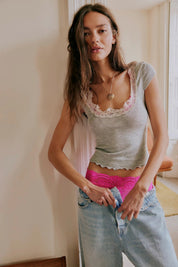 Heather Grey Oh My Darling Tee