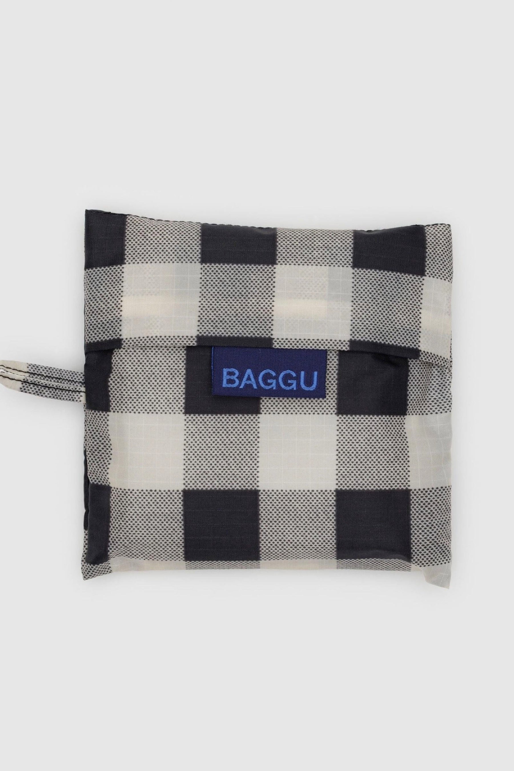 Black & White Big Check Baggu