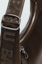 Brown Leather Small Crescent Bag