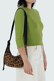 Leopard Small Crescent Bag