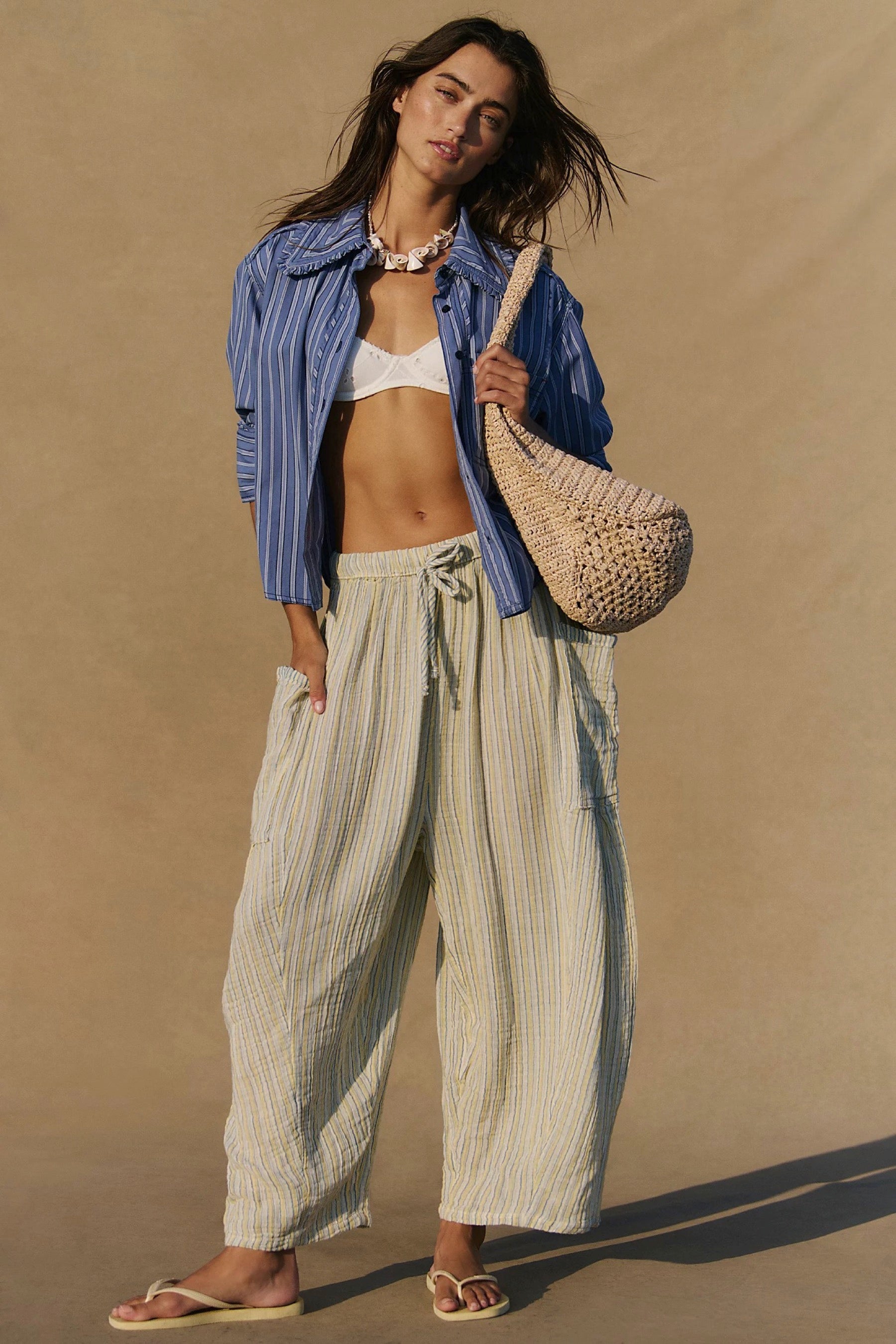Chamomile Striped Quinn Pant