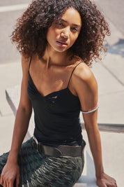 Black My Way Triangle Cami