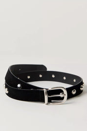 Black Rhodes Stud Belt