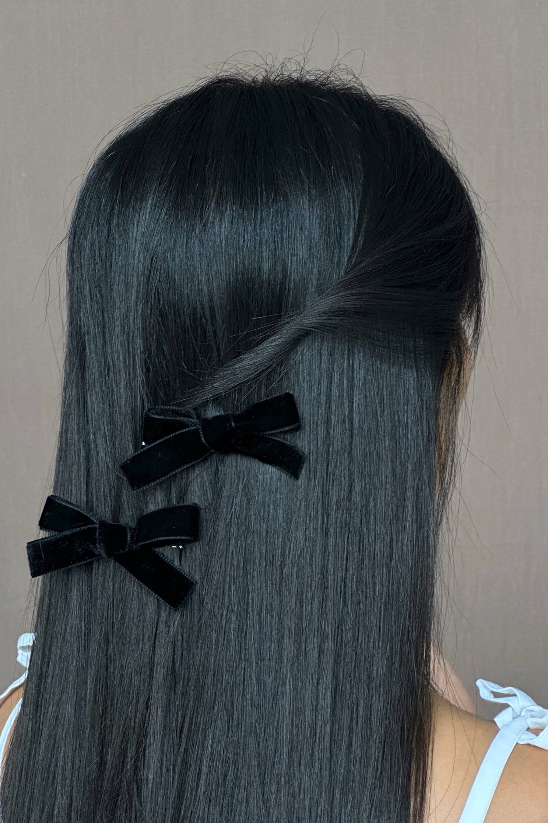 Black Velvet Bow Pins