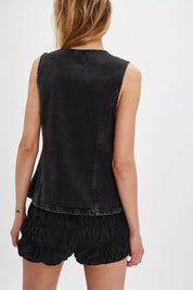 Black Aimee Vest