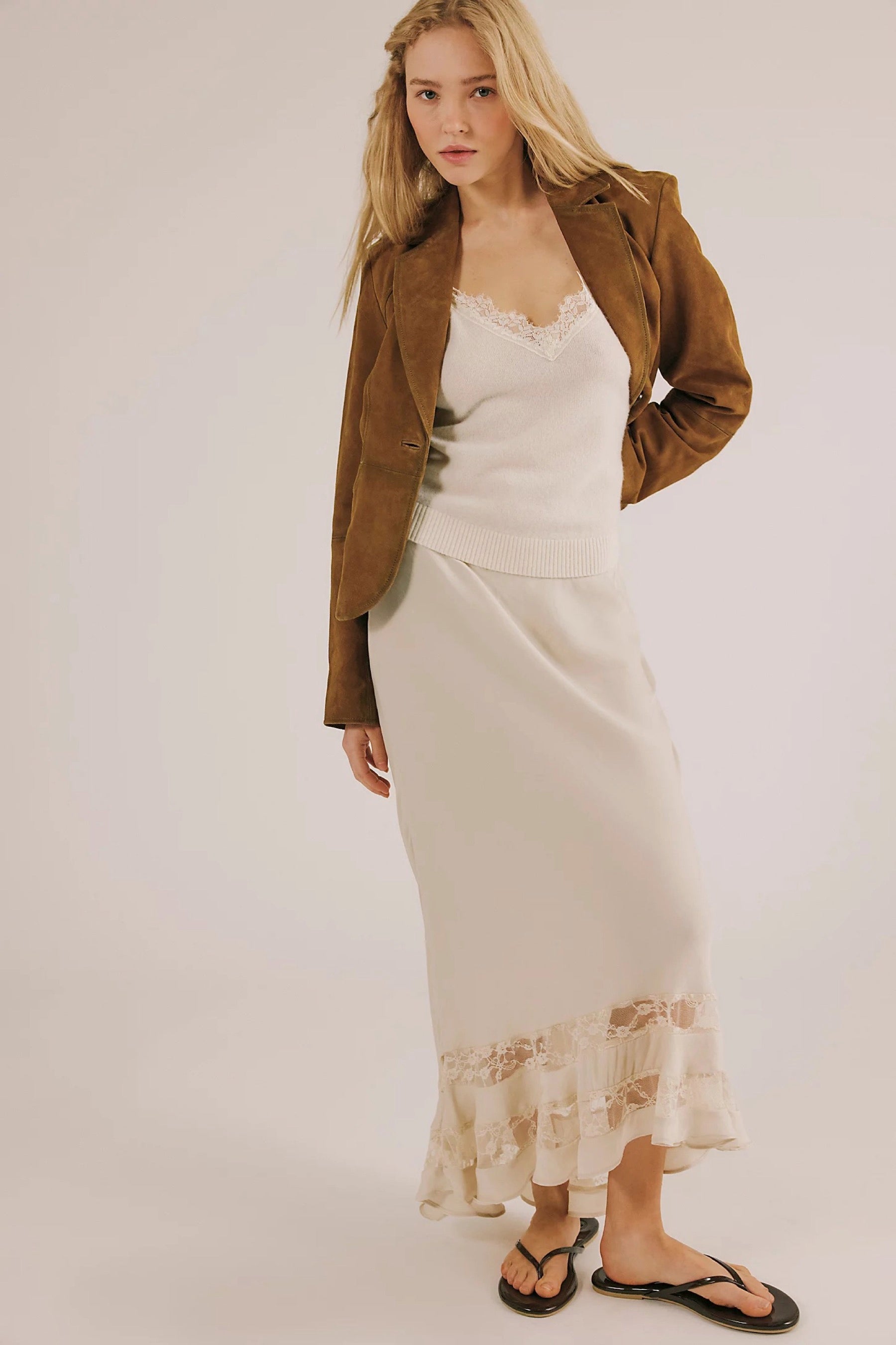 Tea Long Lost Lover Slip Skirt