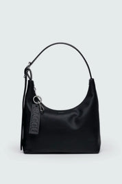 Black Leather Mini Shoulder Bag