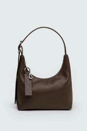 Brown Leather Mini Shoulder Bag