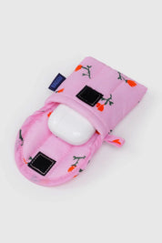 Painted Wildflower Puffy Earbuds Case