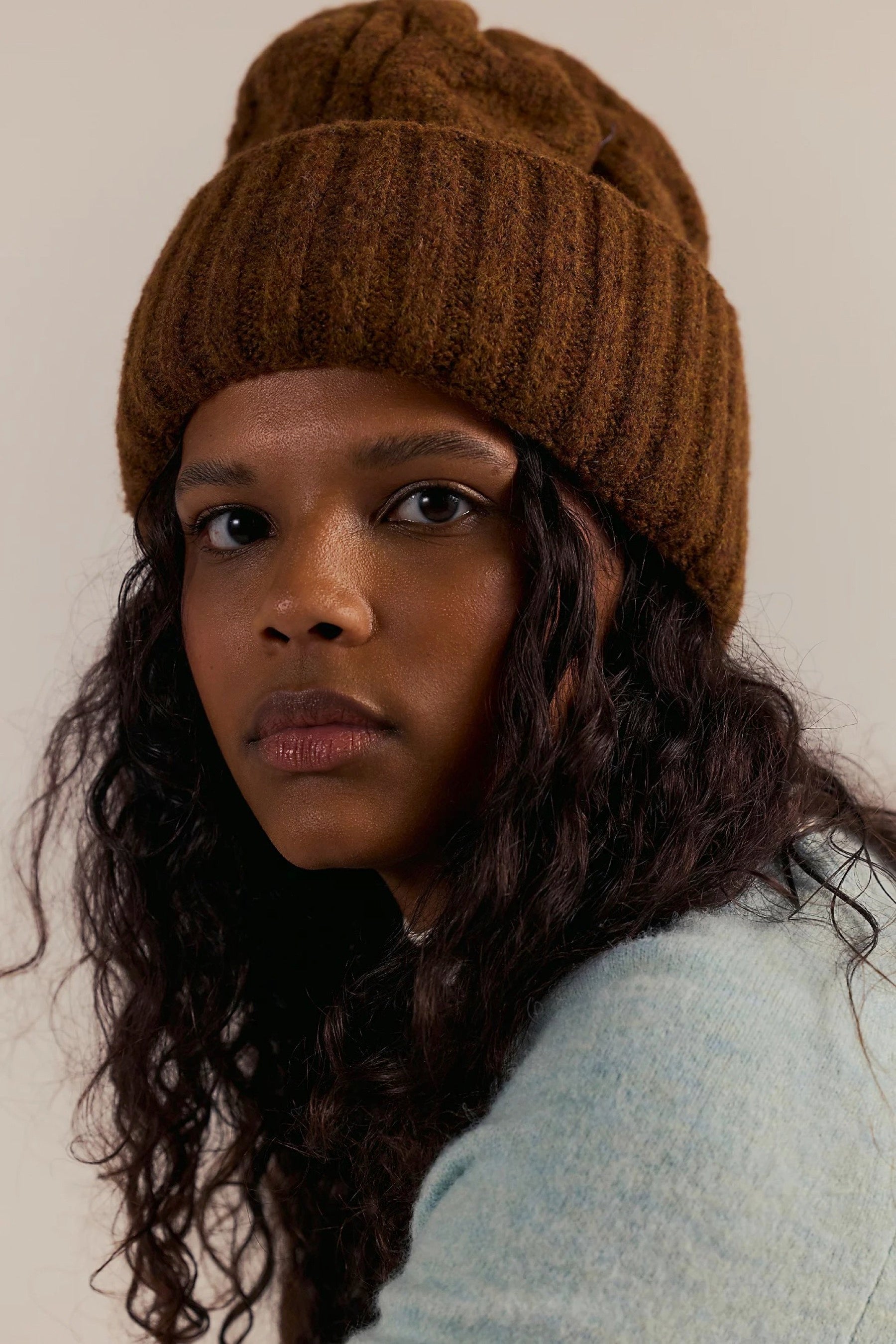 Coffee Coast Line Beanie