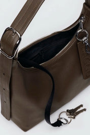 Brown Leather Mini Shoulder Bag