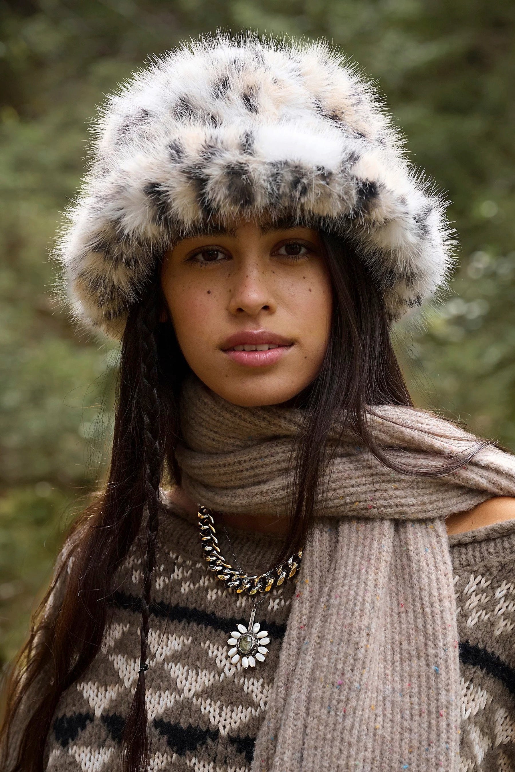 Leopard Ice Queen Hat