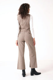 Khaki Gingham Sailor Pant