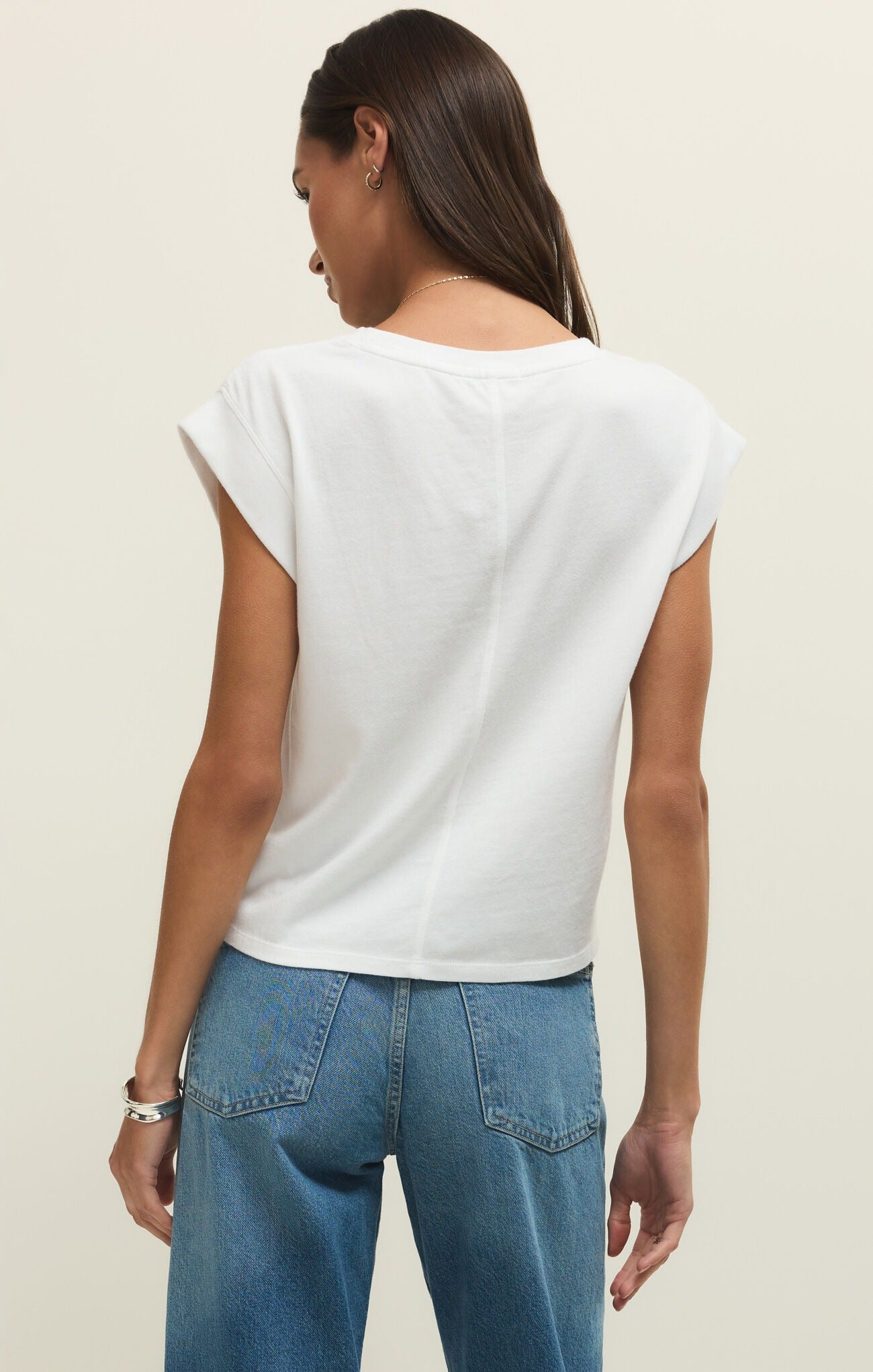 White Camino Jersey Top