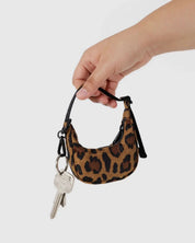 Leopard Crescent Bag Charm