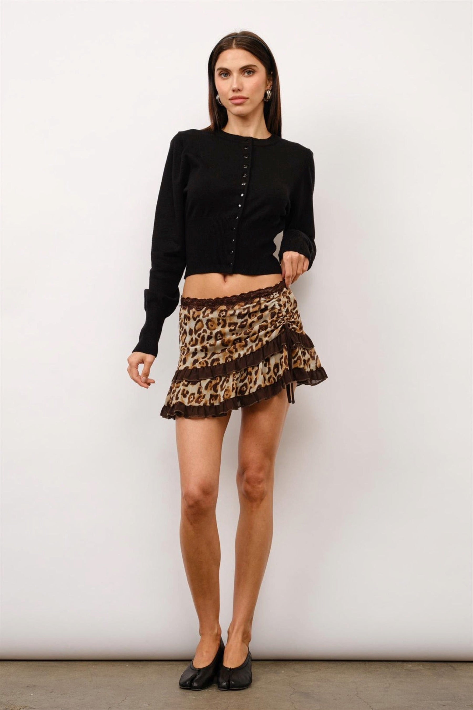 Leopard Zariah Mini Skirt